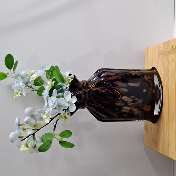 #AFE  Handblown Glass wheat sac vase flowers not included - Picture 1 of 7